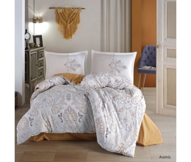 Lenjerie de pat ranforce clasy king size (aramis)